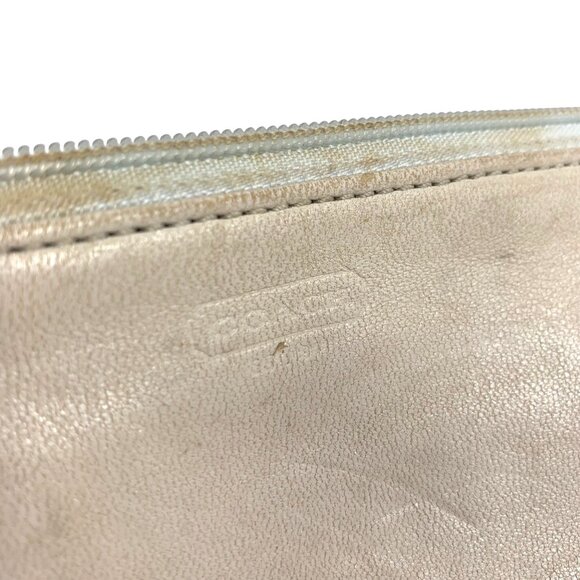 COACH 4281 Ivory Lamb Nappa Leather Wristlet Clutch Y2K 2004 w/ Hang Tag - Picture 2 of 12